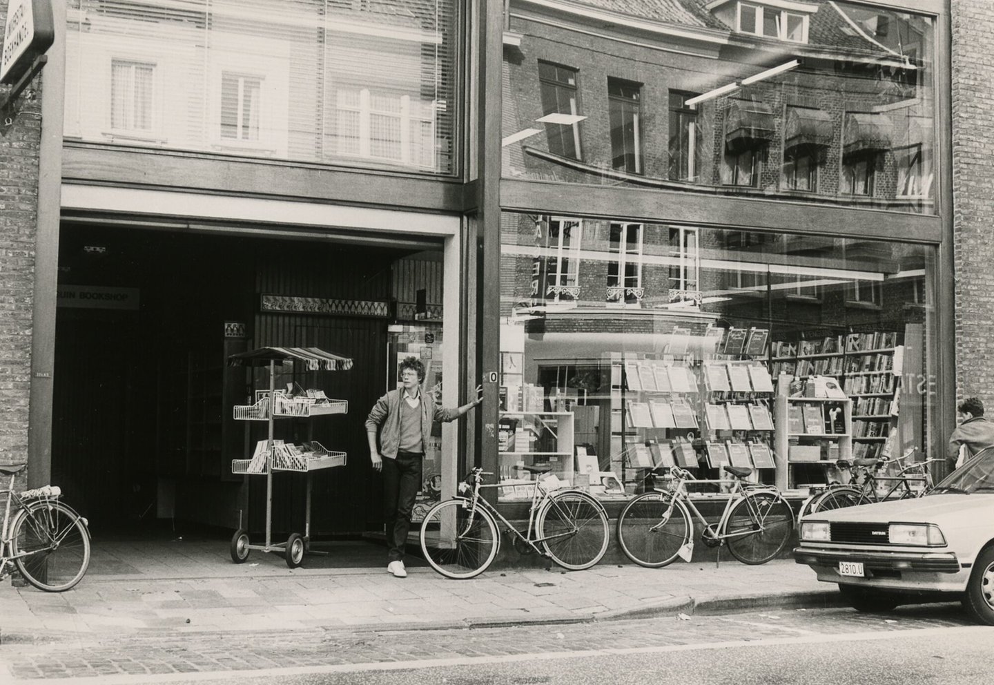 Etalage van een boekhandel in Gent