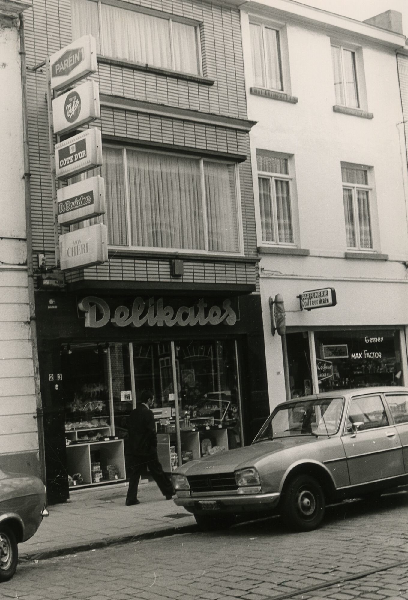 Etalage van Delikates, een winkel van snoep en koekjes in Gent