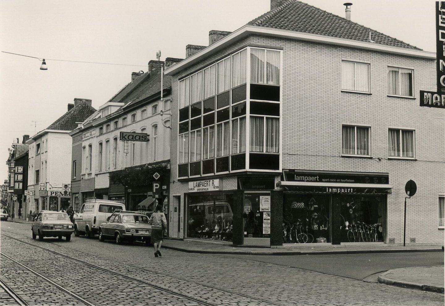 Etalage van fietswinkel Lampaert Gent