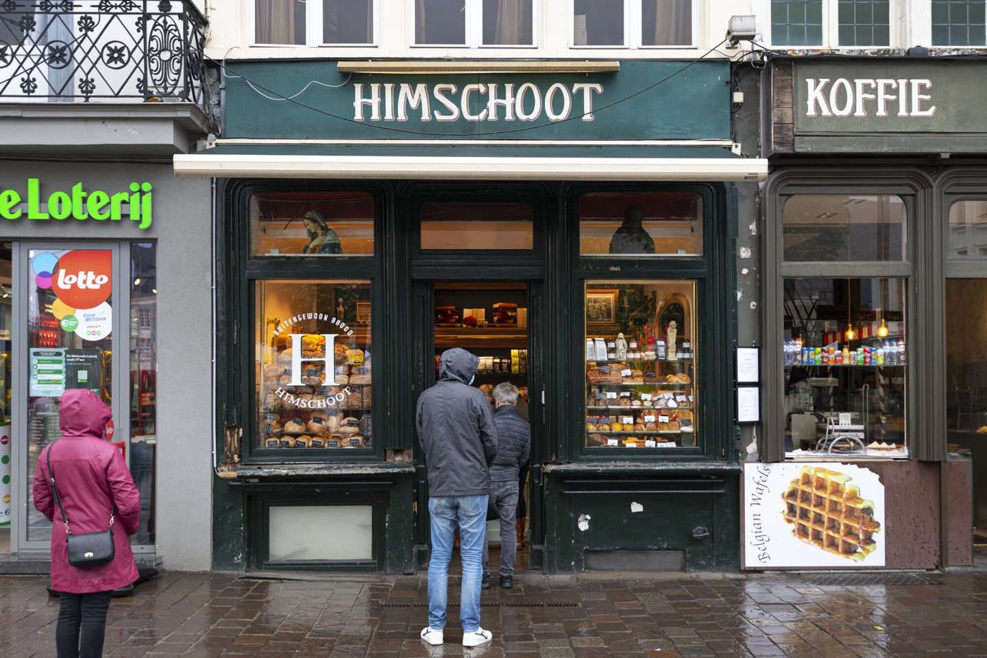 Etalage van bakkerij Himschoot in Gent