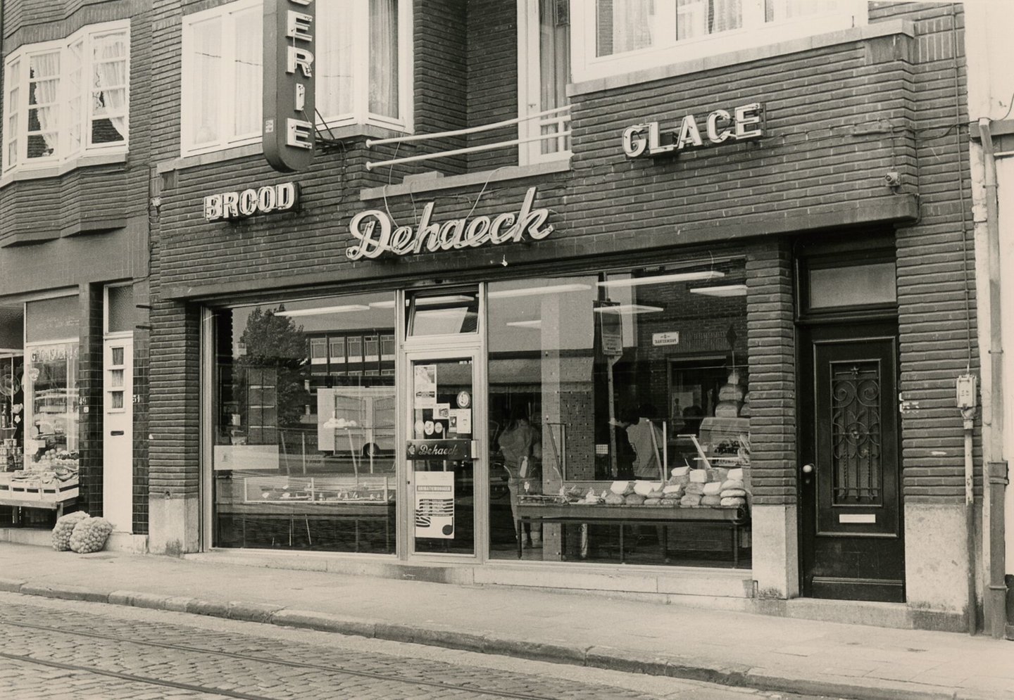 Etalage van bakkerij Dehaeck in Gent