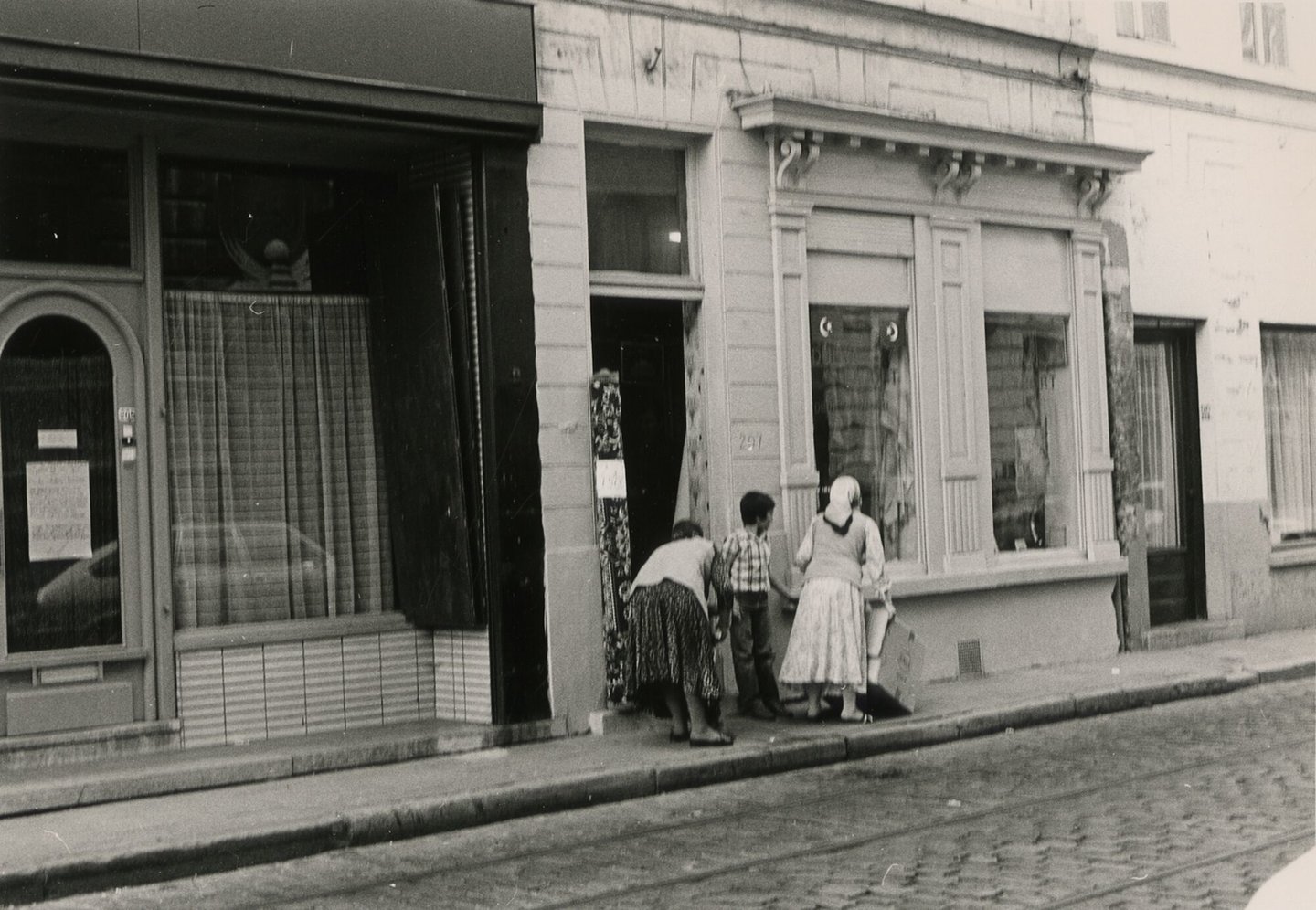 Etalage van een kledingwinkel in Gent