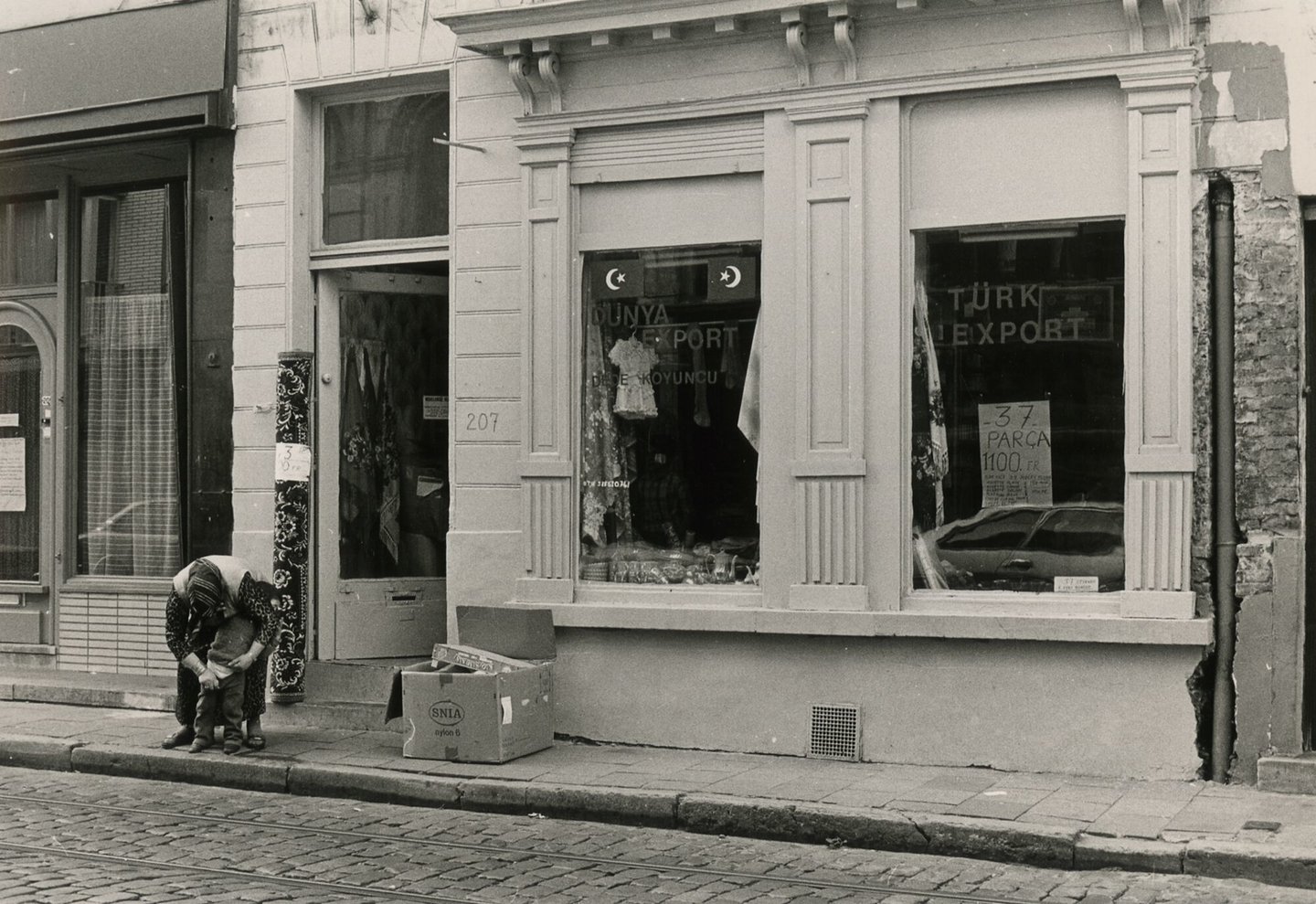 Etalage van een kledingwinkel in Gent