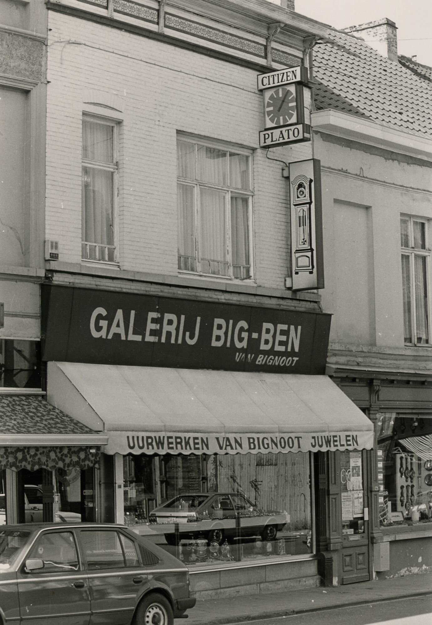 Etalage van juwelier Van Bignoot - Galerij Big-Ben Gent