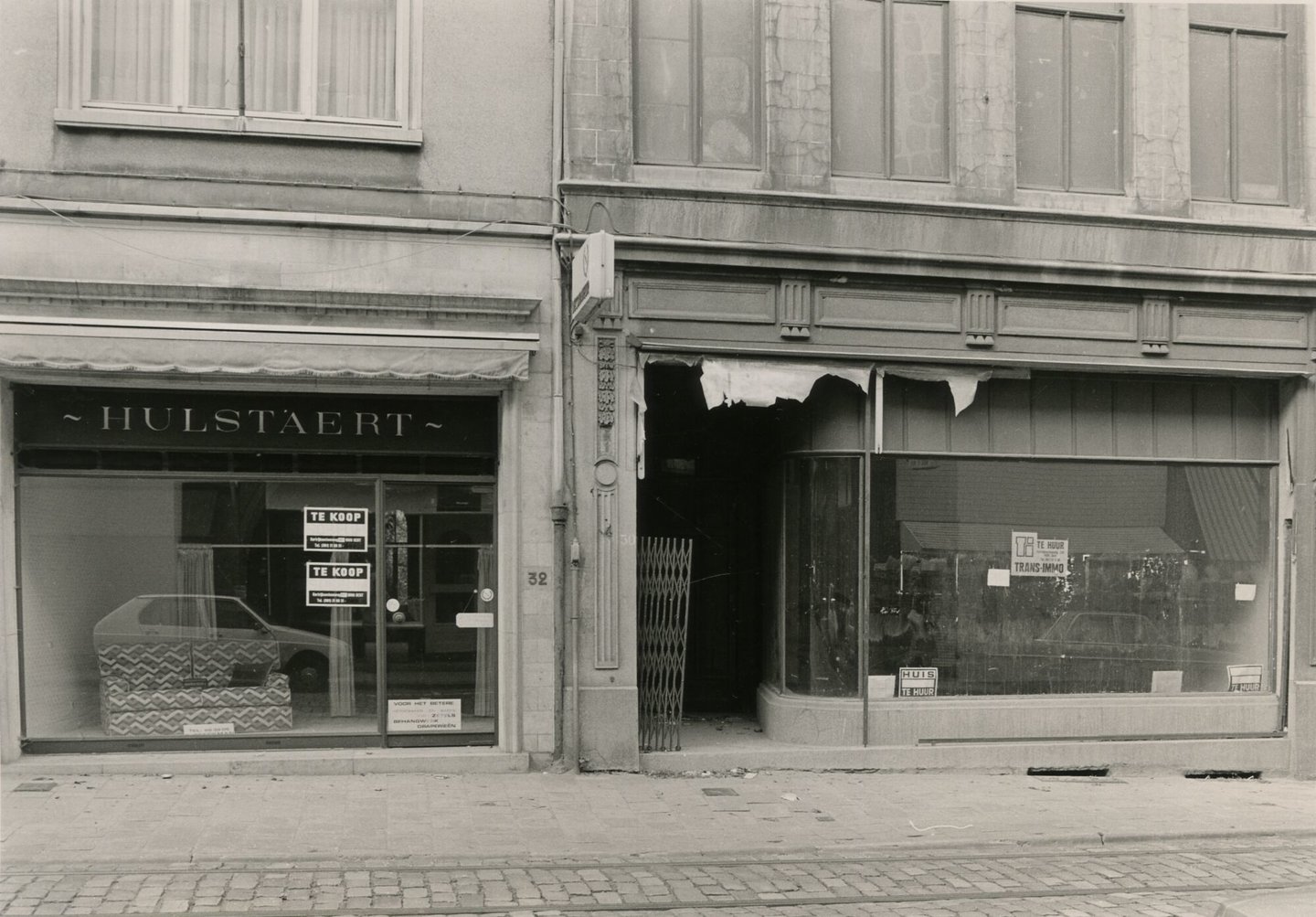 Leegstaande winkelpanden in Gent