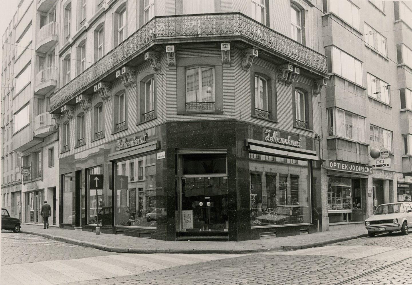 Etalage van bloemenwinkel Maenhout in Gent