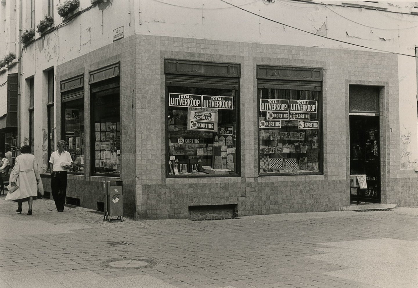 Etalage van een papierwinkel in Gent