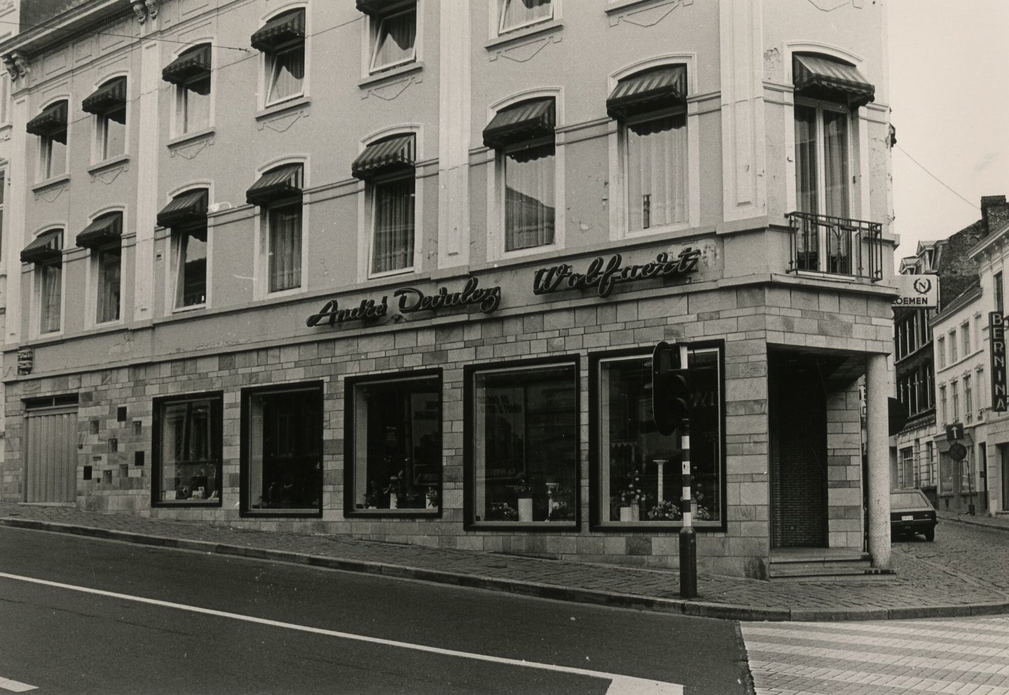 Etalage van bloemenwinkel Wolfaert in Gent