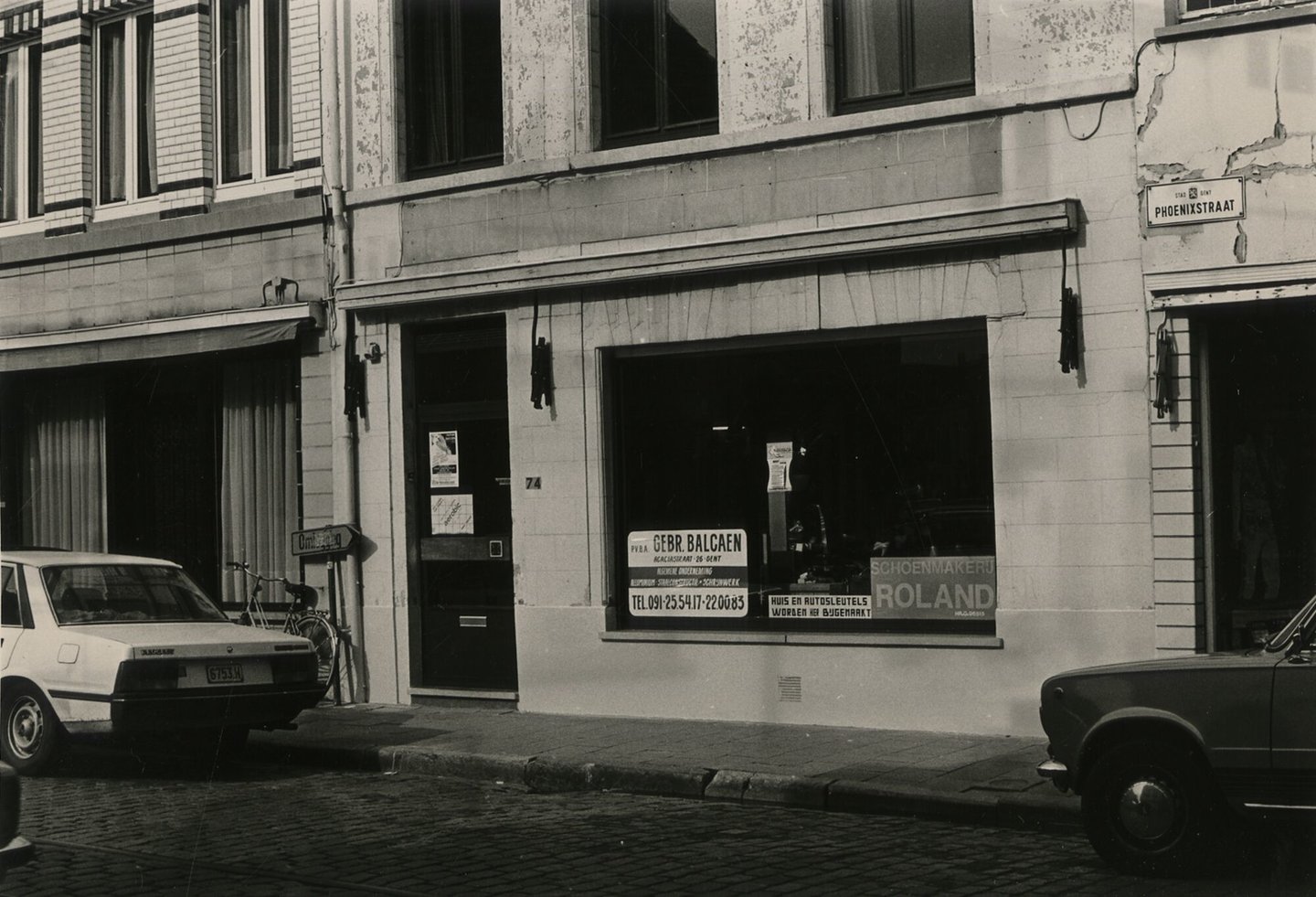 Etalage van schoenmakerij Roland - Gebroeders Balcaen in Gent