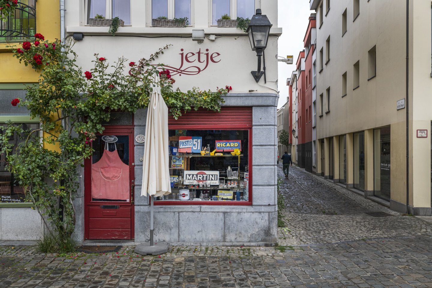 Gevel van Jetje, een horecazaak in Gent