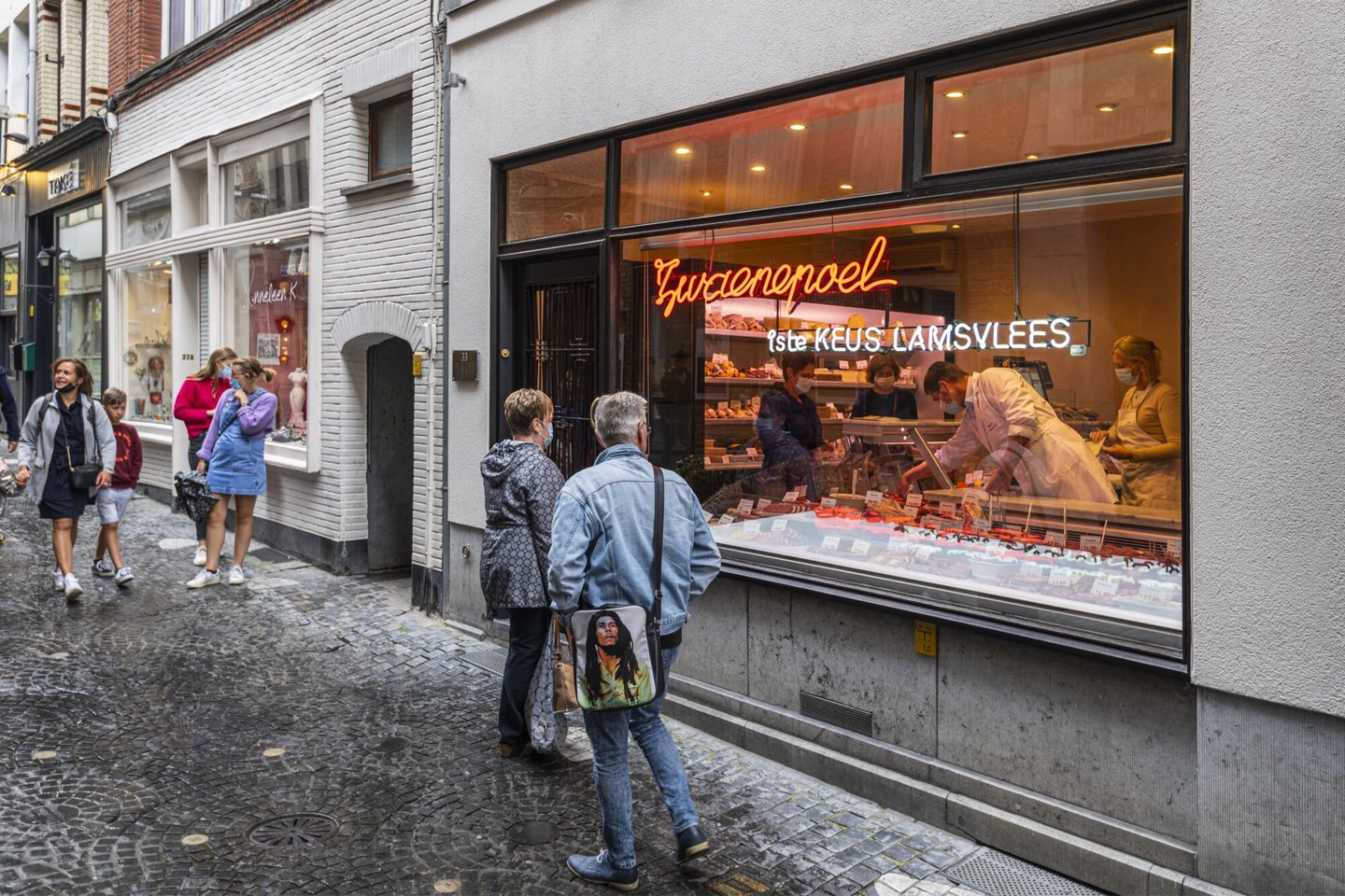 Etalage van beenhouwerij Zwaenepoel in Gent