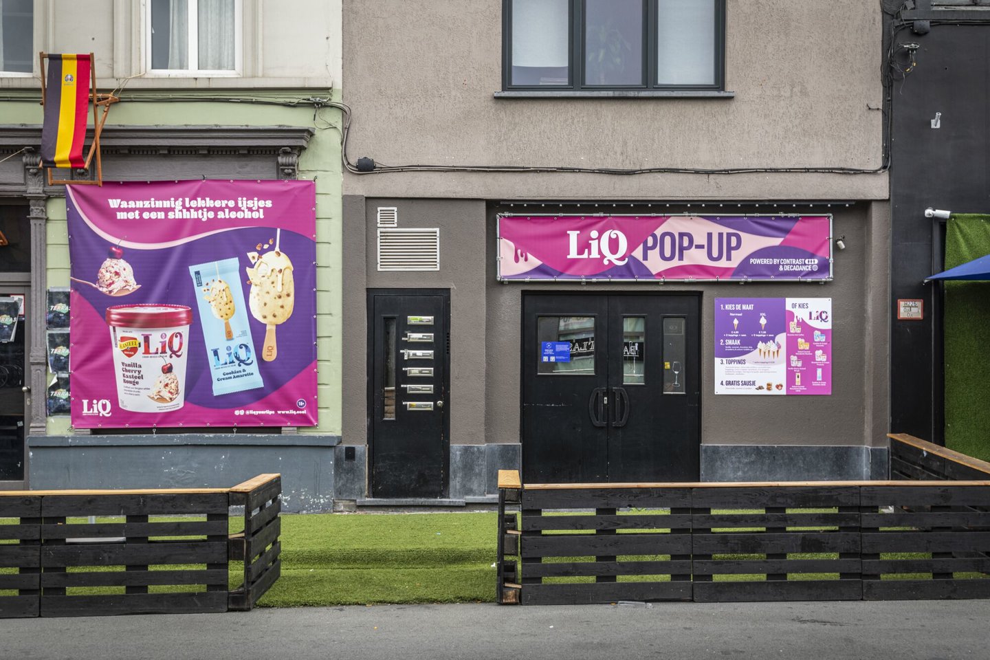 Corona ice cream LIQ Pop-up Store in Gent