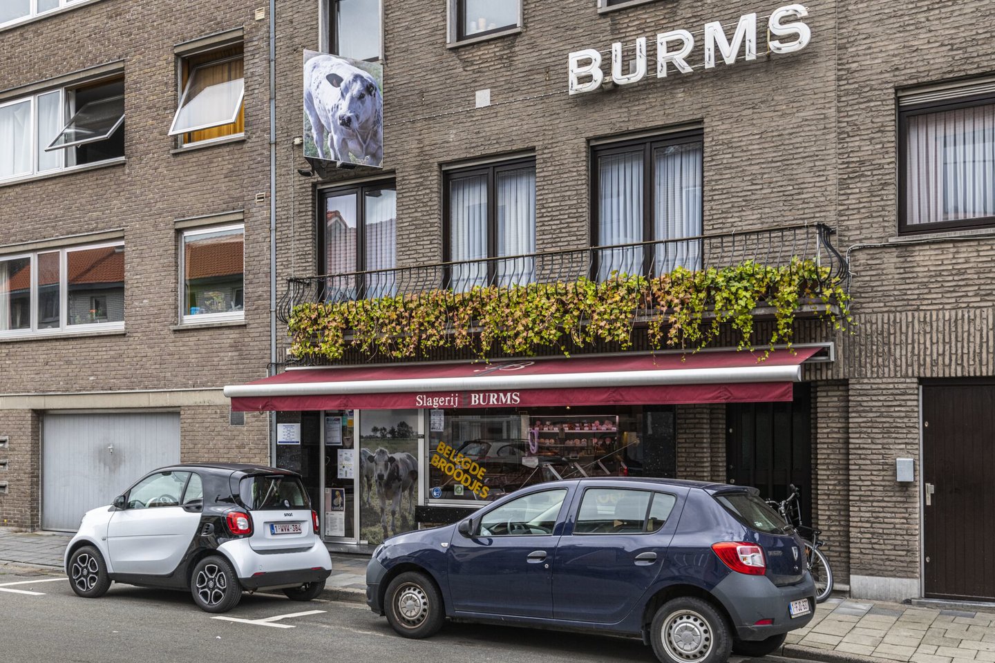 Etalage van beenhouwerij Burms in Gent