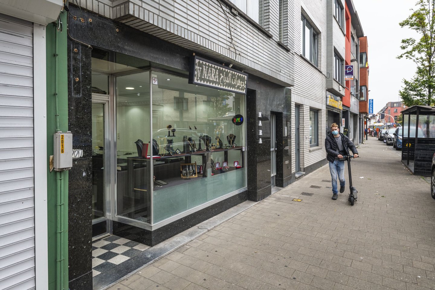 Etalage van juwelier Nara in Gent