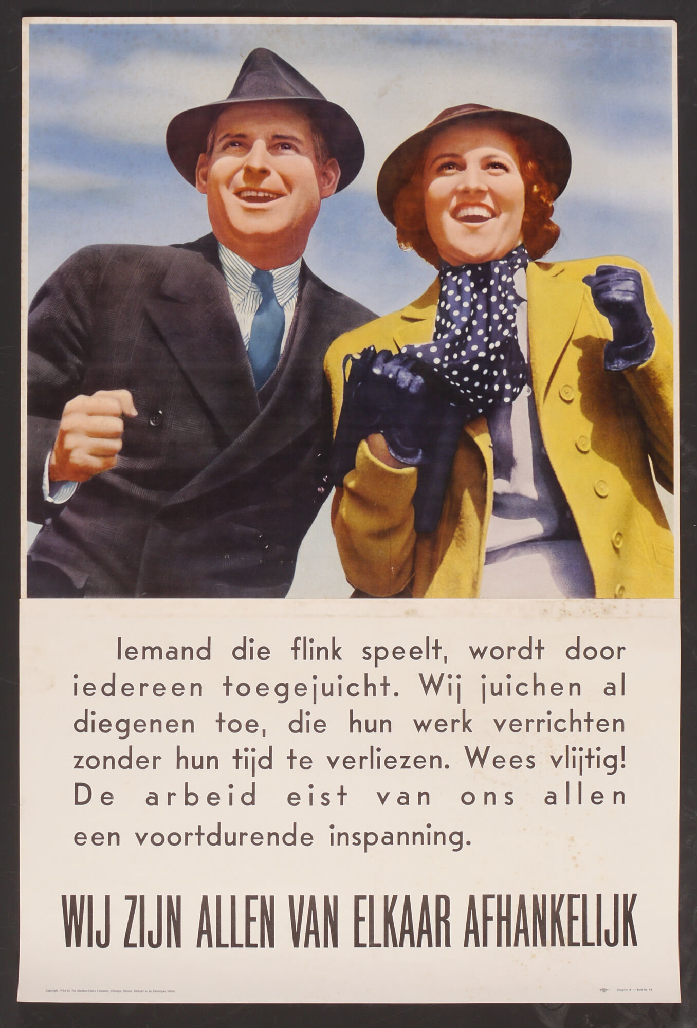 Affiche om werknemers te motiveren