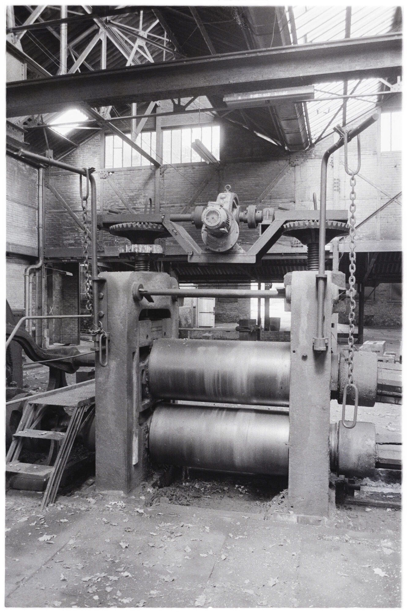 Walserij van koperfabriek Usine des Moulins in Warnant
