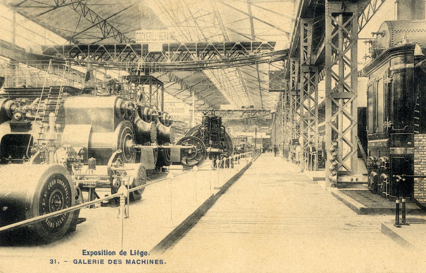 Promotiestand van machinebouwer Cockerill op de wereldtentoonstelling in Luik van 1905