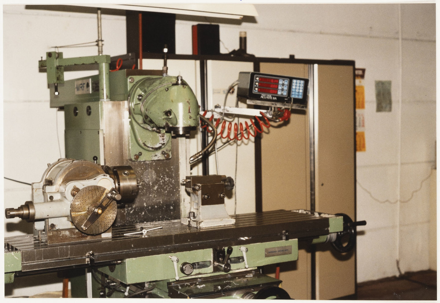 Freesmachine in machinewerkplaats van Lentz in Gent