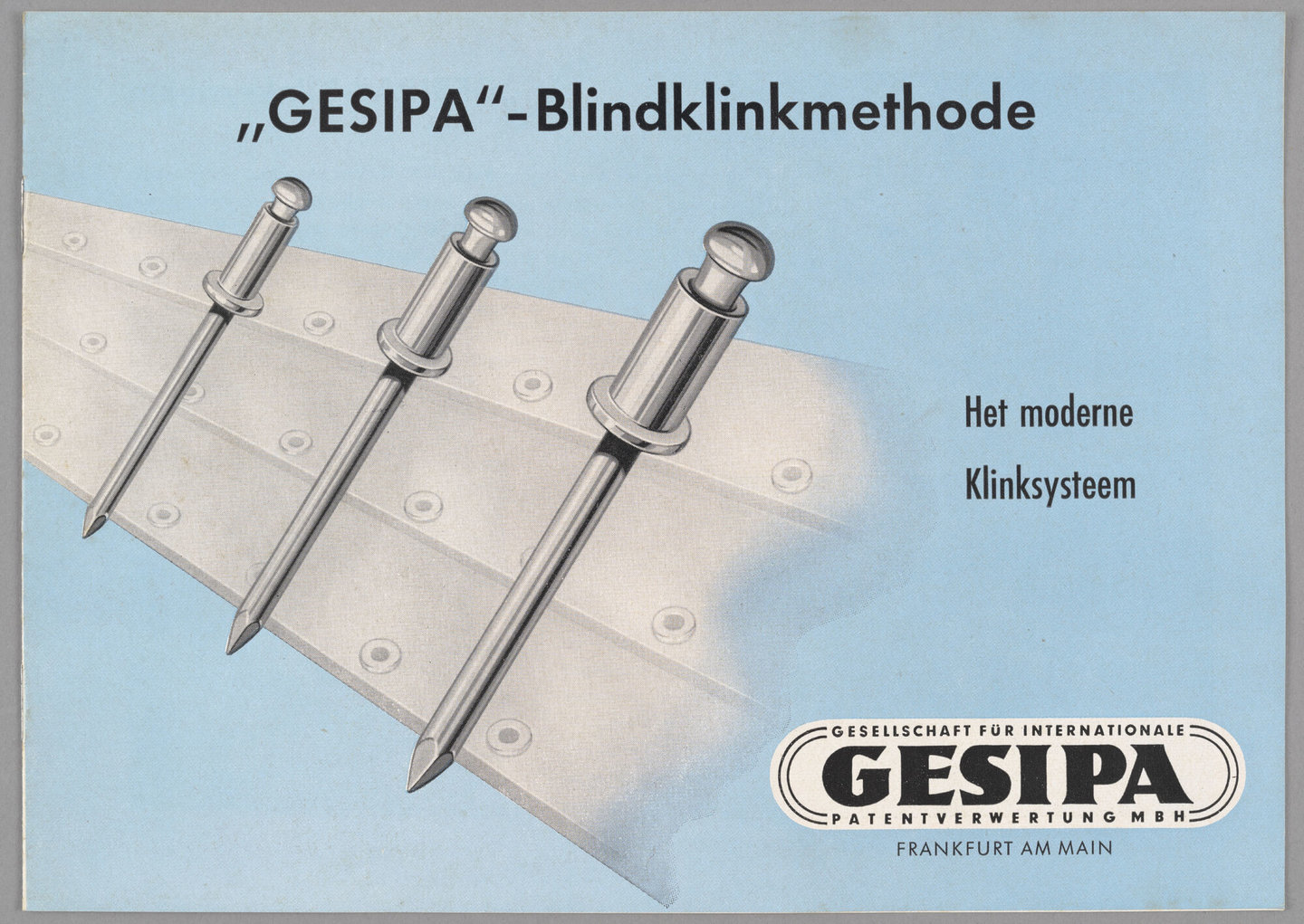 Productfolder met klinknagels van her merk Gesipa
