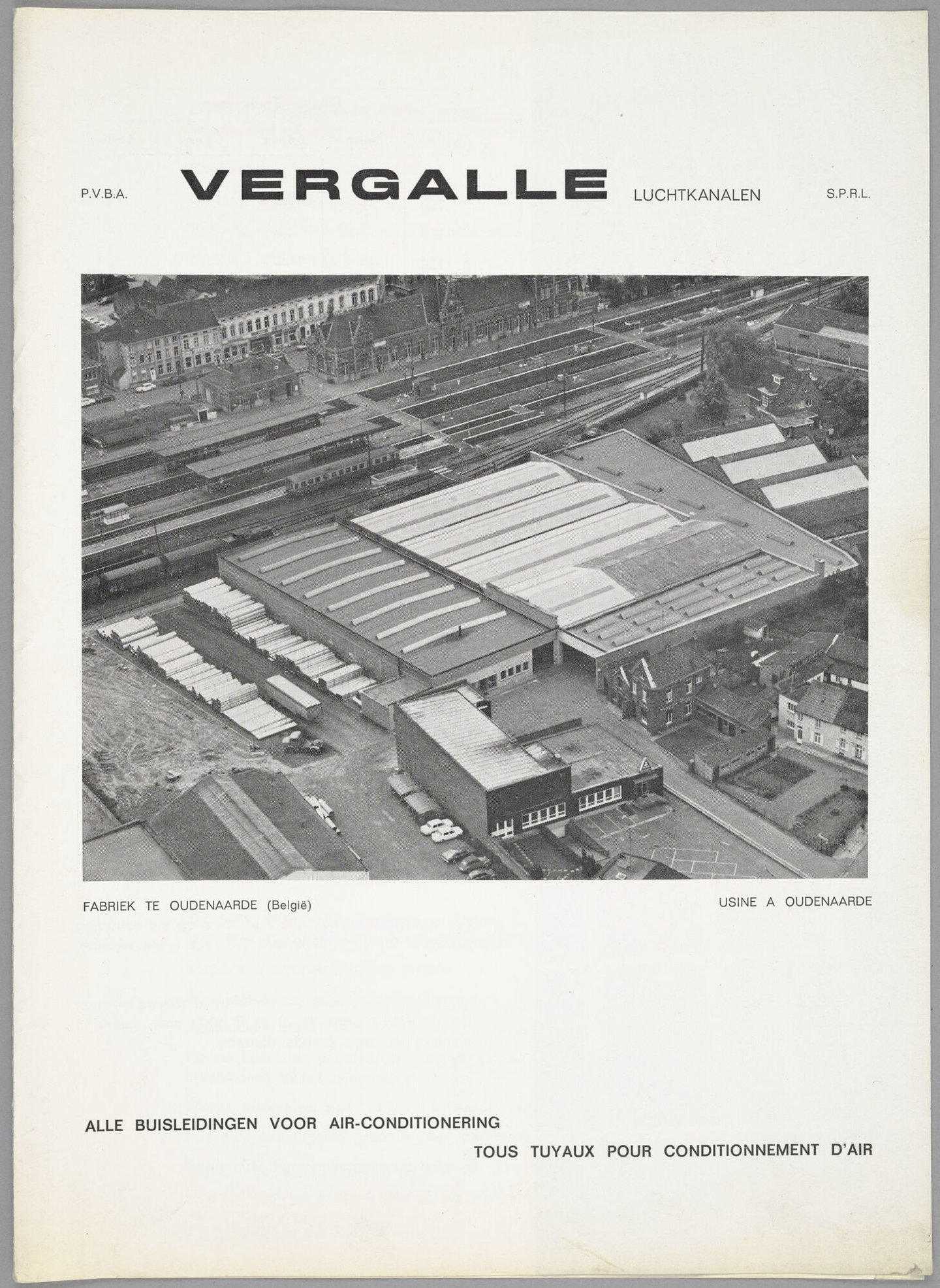 Productfolder met ventilatiekanalen geproduceerd door Vergalle in Oudenaarde