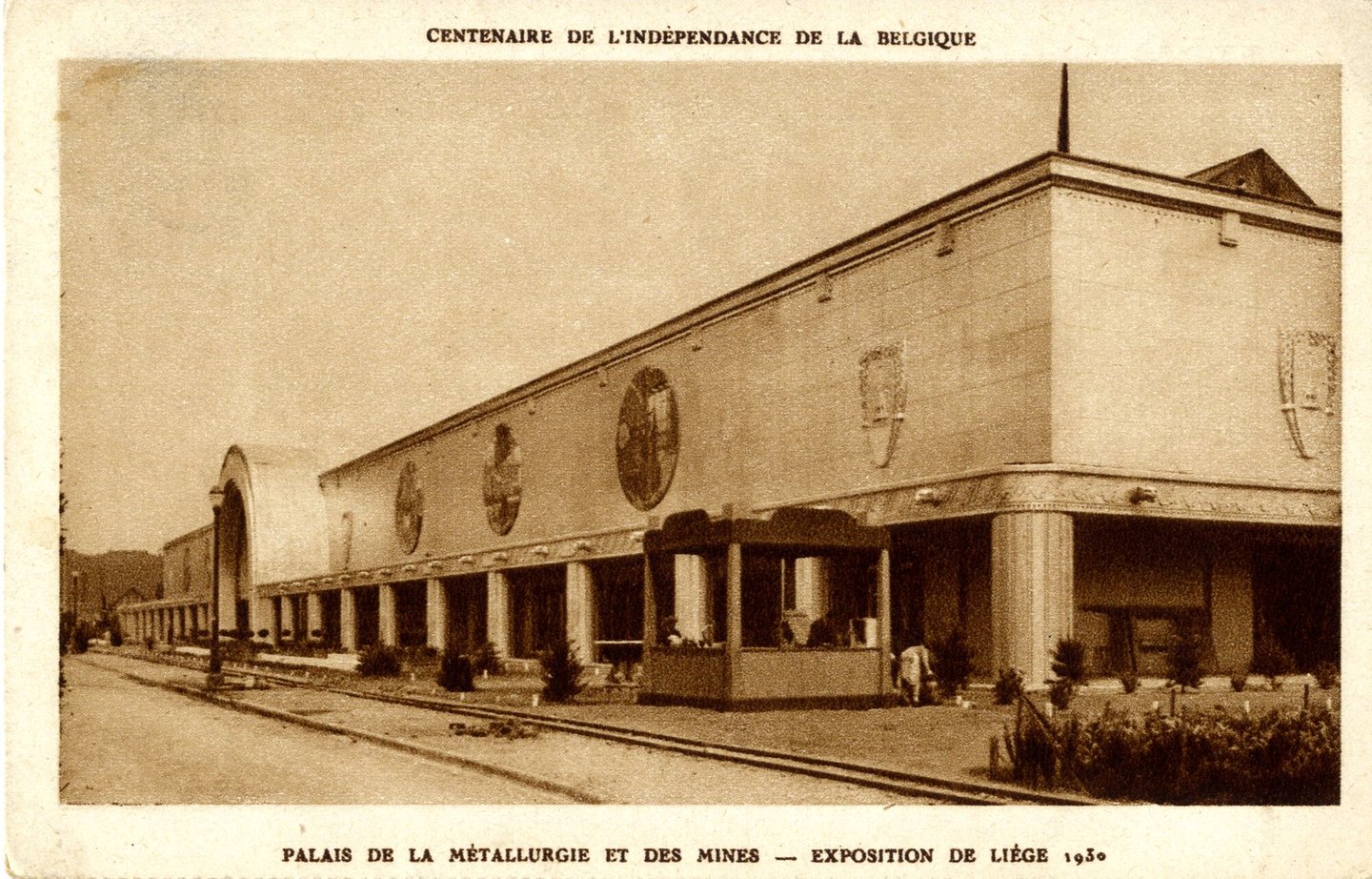 Paviljoen van de metallurgie en mijnbouw op de Wereldtentoonstelling van Luik in 1930
