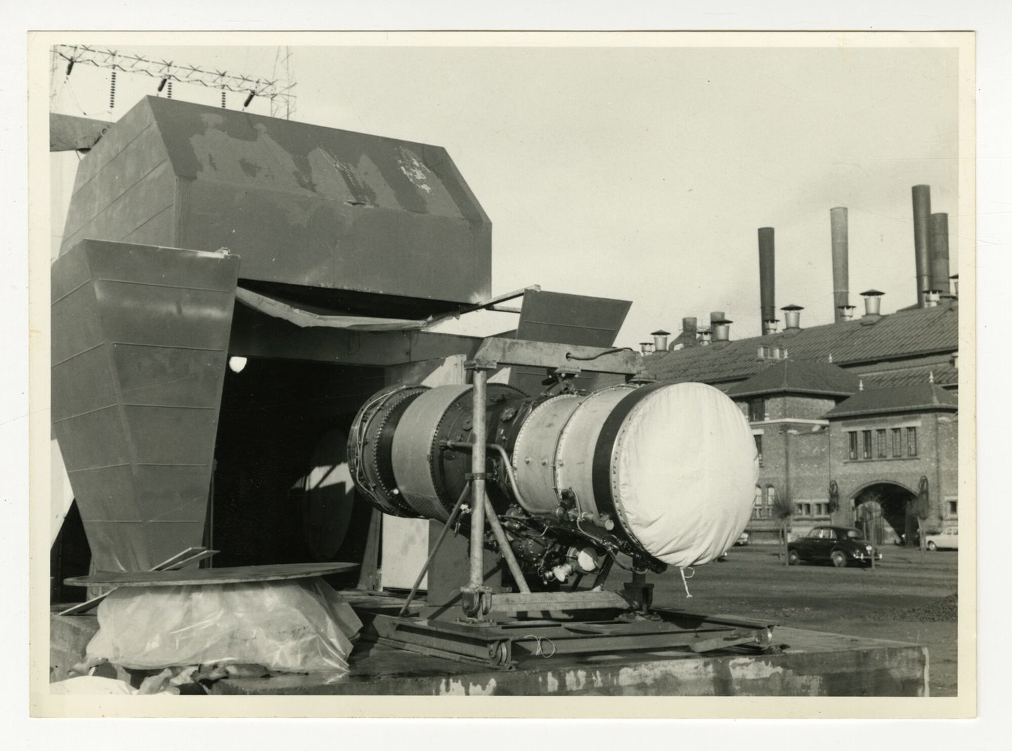 Turbojet gasturbine groep geproduceerd door machinebouwer ACEC in Gent