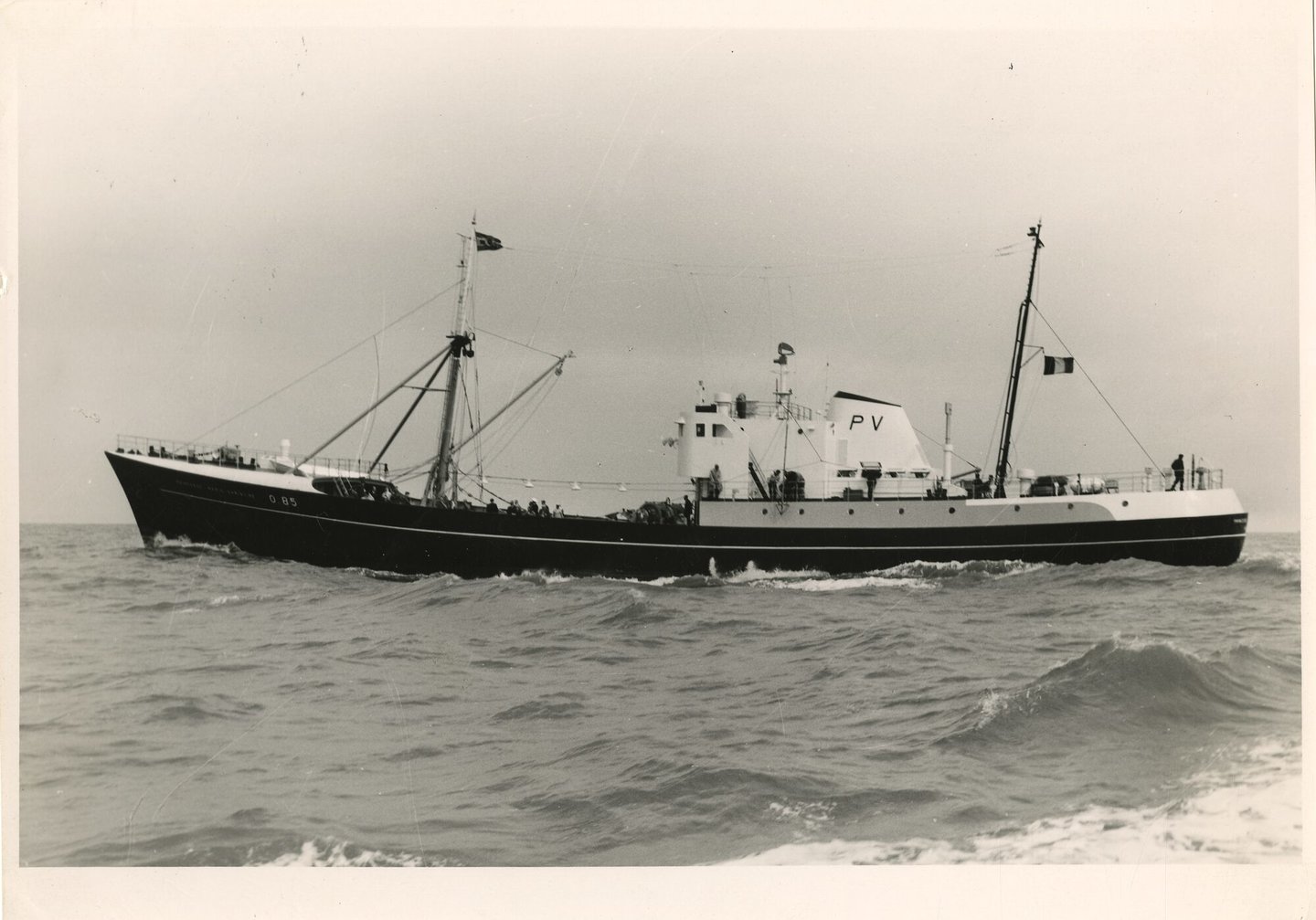 Vissersboot O.85 Princesse Marie-Christine tijdens de vaart