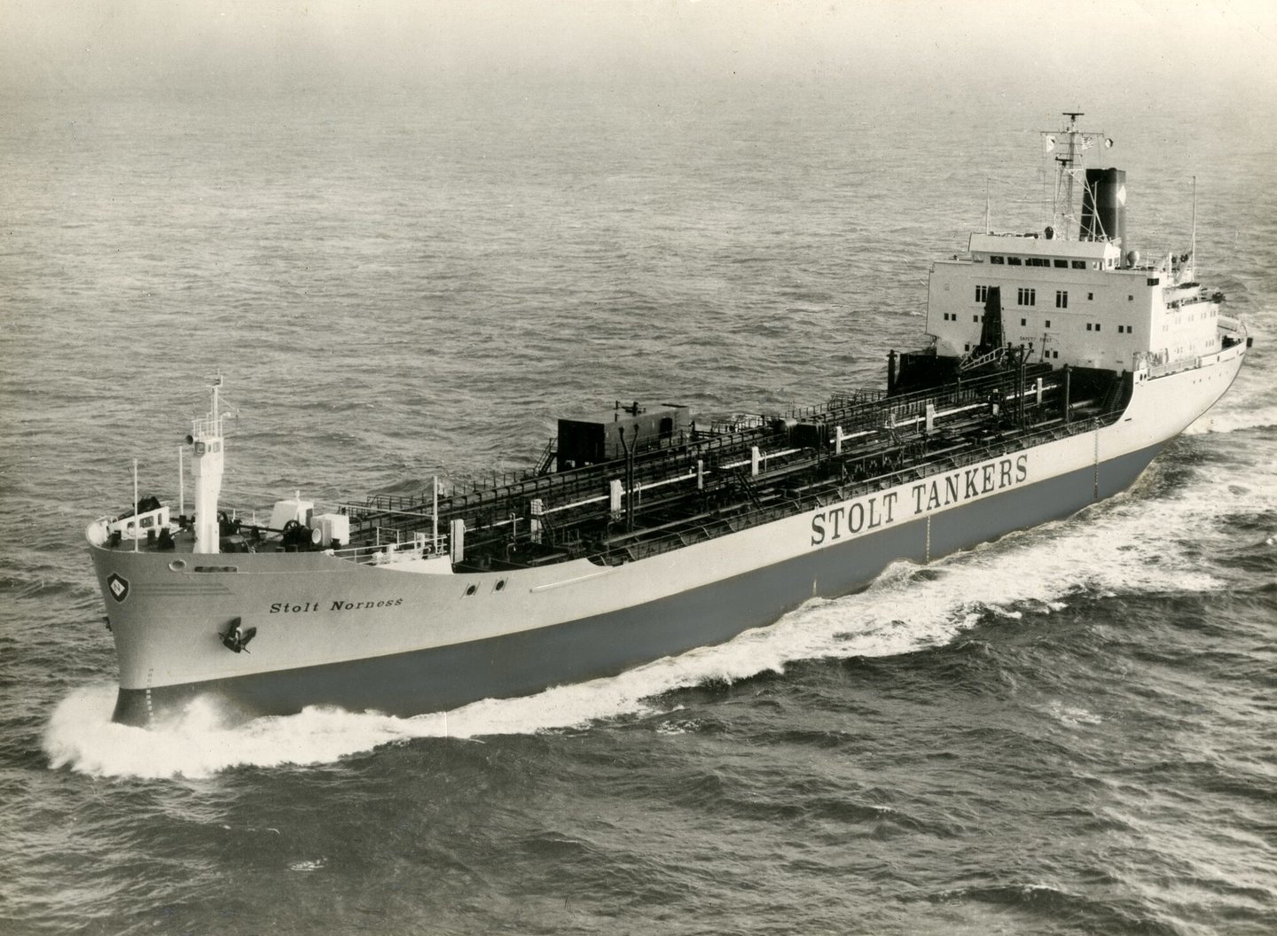 Vrachtschip Stolt Norness tijdens de vaart